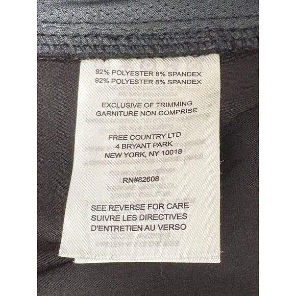 Free Country Mens Black Microtech Activewear Pants Size Medium NWT 4 Way Stretch - Picture 8 of 8